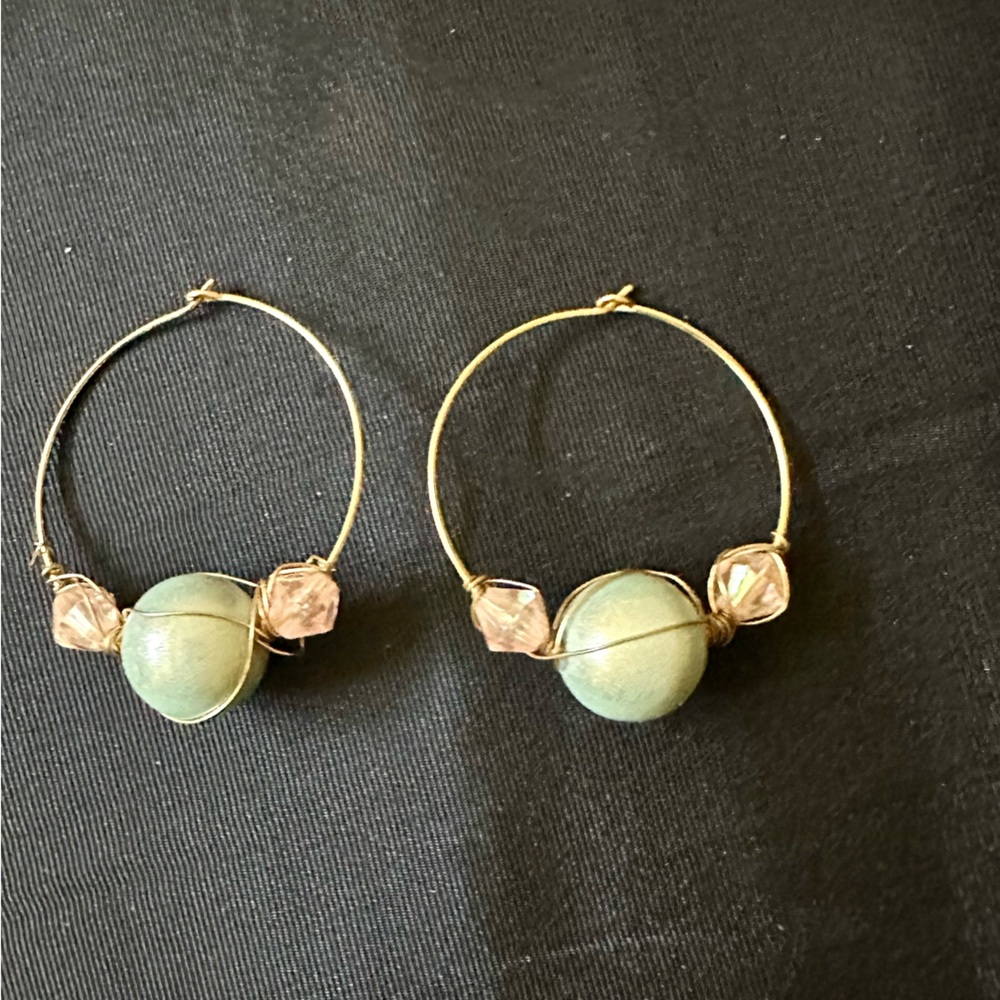 Hoop & Beads Earrings